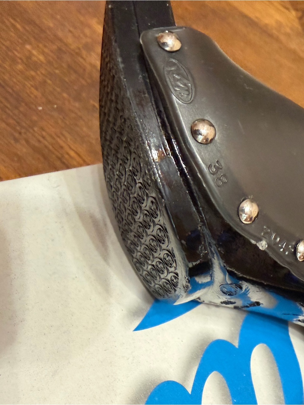 Candie's Black Studded Platform Mule Heels - Picture 6 of 10
